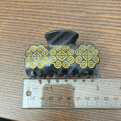 Hair claw Black/gray with gold