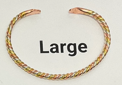 3 Color Mix - Copper Bracelet