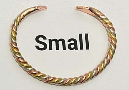 3 Color Mix - Copper Bracelet