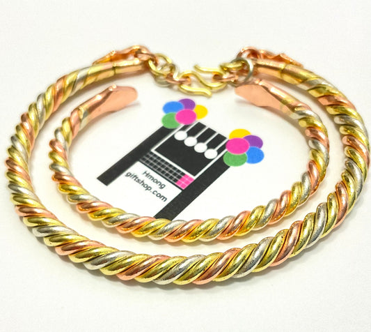 3 Color Mix - Copper Bracelet