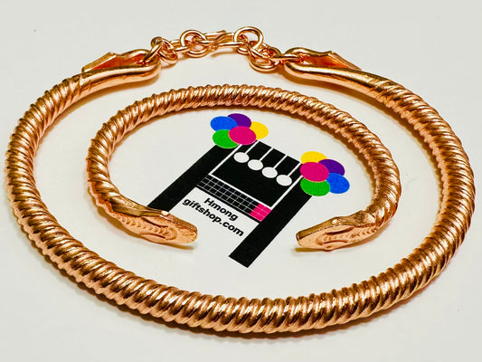 Red Twist - Copper Bracelet