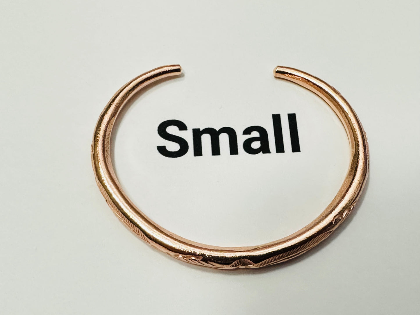 Red Round - Copper Bracelet