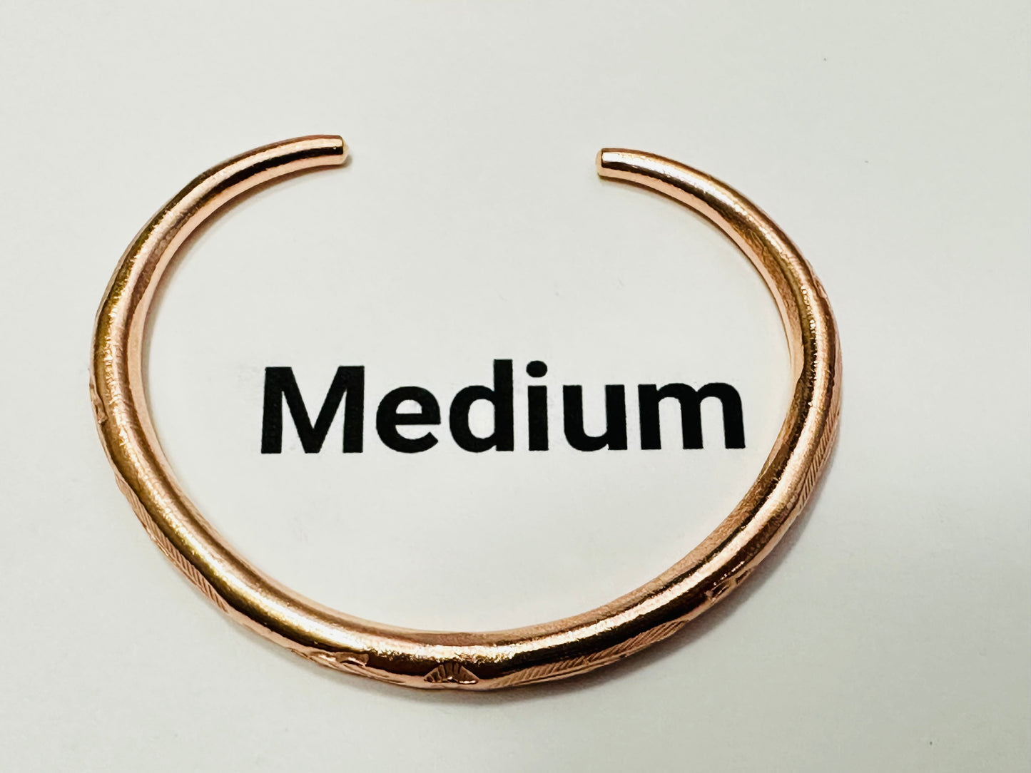 Red Round - Copper Bracelet