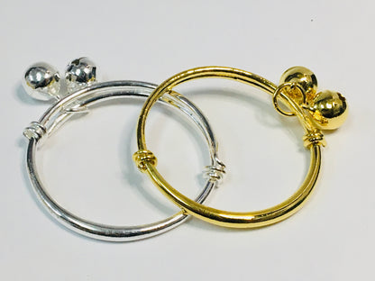 Adjustable Baby Bangle Sliver/Gold