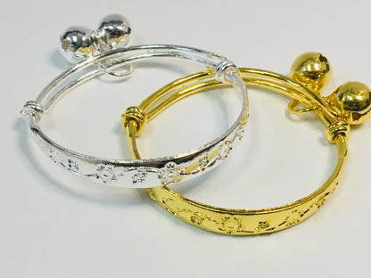 Adjustable Baby Bangle Sliver/Gold